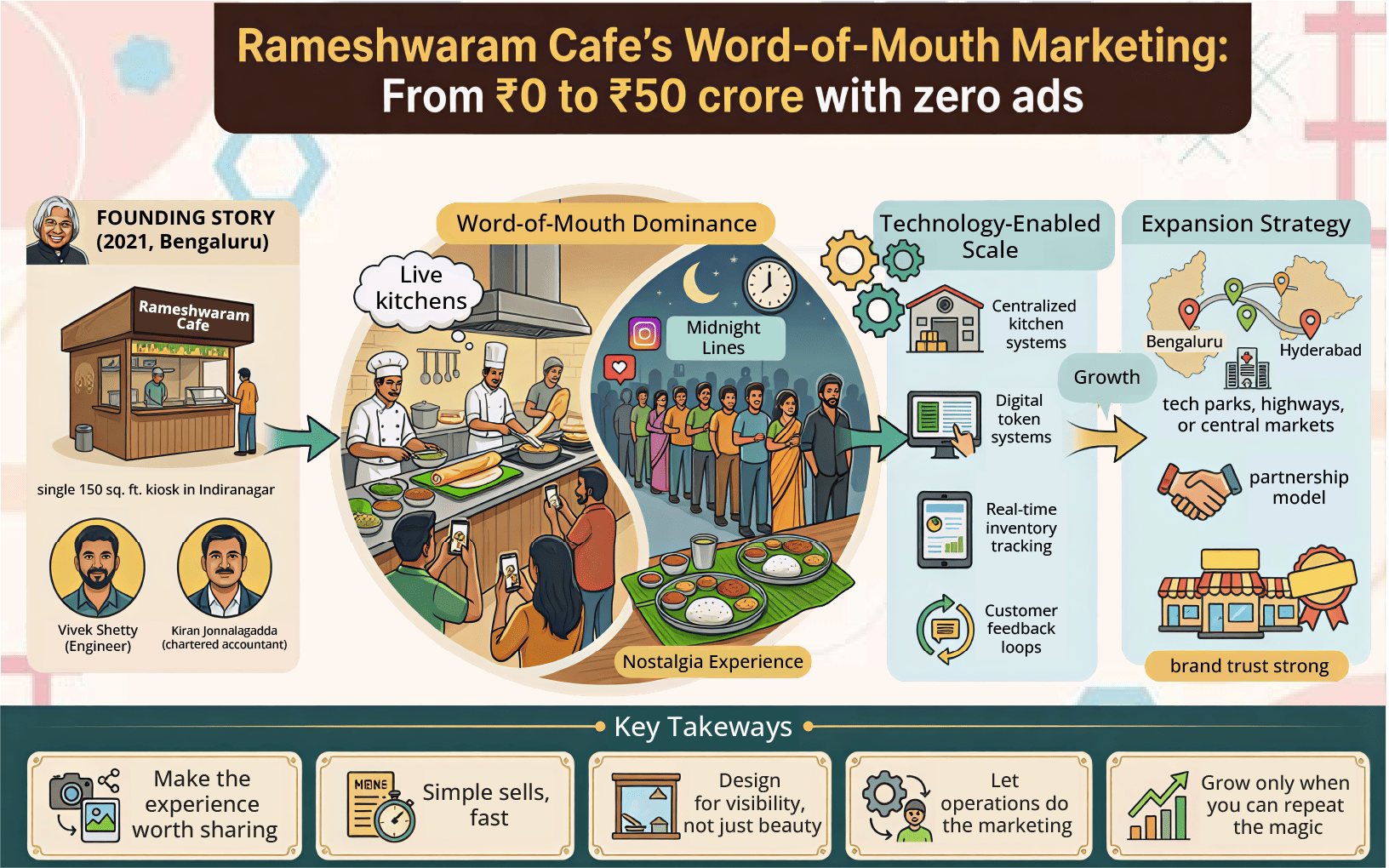Rameshwaram Cafe's Word-of-Mouth Marketing From ₹0 to ₹50 crore with zero ads.